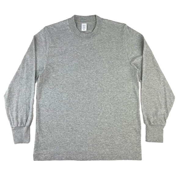 JJJJound J90 Long Sleeve T Shirt Light Grey Mix Crew Neck Single Stitch Size XS - Picture 1 of 5